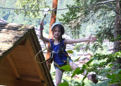 Activités enfants parcours aventure Grand Bornand
