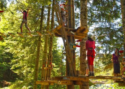 Accrobranche parcours aventure Grand Bornand