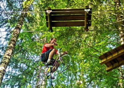 Vélo dans les arbres accrobranche Haute Savoie